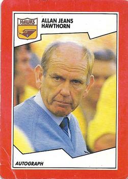 1989 Scanlens VFL #10 Allan Jeans Front